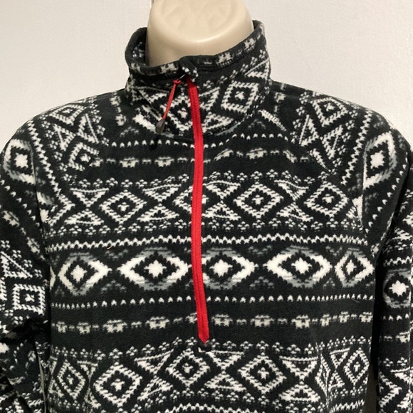 Eddie Bauer Quarter Zip Pullover Fleece Long Sleeve Zipper Top Womens Small - Picture 5 of 14